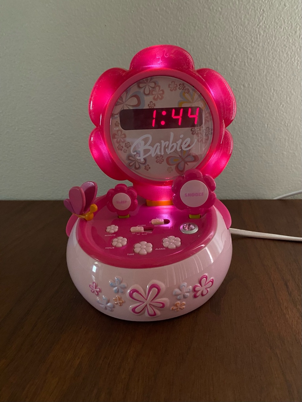 Vintage Barbie Talking Alarm Clock Nightlight - Picture 9 of 13